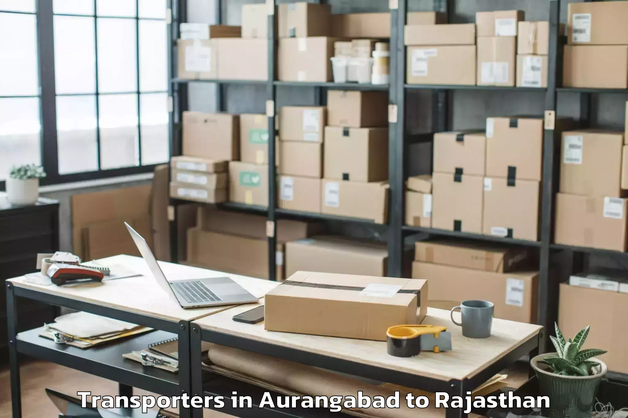 Top Aurangabad to Janardan Rai Nagar Rajasthan V Transporters Available